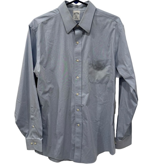 Men’s Brooks Brothers Blue Long Sleeve Button Down Oxford Dress Shirt. Size 16. - Picture 3 of 12